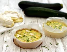 Quiche sans pâte au camembert et courgette