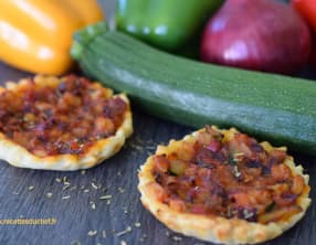 Tartelette aux légumes du soleil