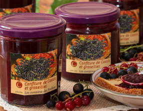Confiture de cassis-groseilles