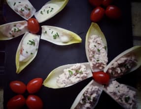 Amuse-bouche fleurs d'endives