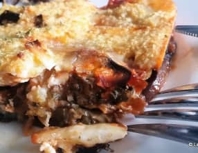 Gratin d'aubergines avec Ricotta salée