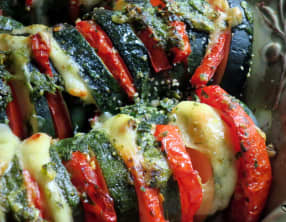 Hasselback de courgettes