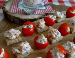 Rillettes de saumon frais et saumon fumé
