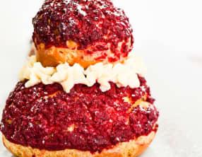 Religieuses framboises mascarpone