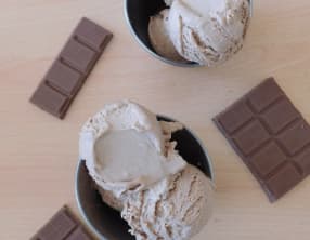 Glace au chocolat au lait