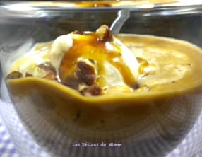 Affogato, caramel et noix de pécan