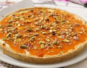 Tarte aux abricots et chocolat blanc