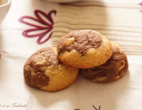 Cookies marbrés aux cacahuètes