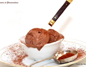 Glace au cacao, sans sorbetière
