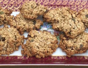 Cookies avoine, graines de tournesol et potiron