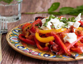 Poivrons au four à la menthe