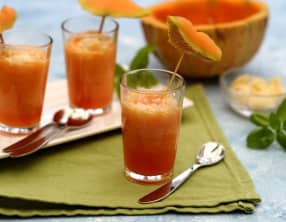 Gaspacho de melon au basilic