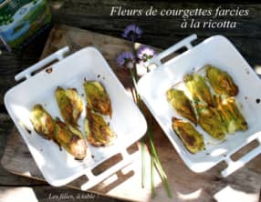 Fleurs de courgettes farcies à la ricotta