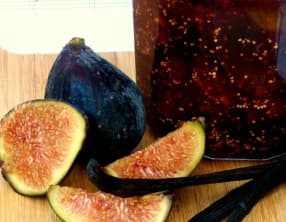 Confiture de figues à la vanille