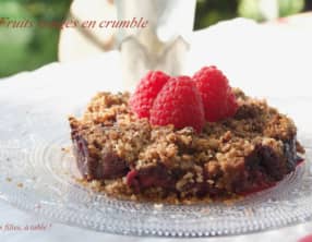 Fruits rouges en crumble