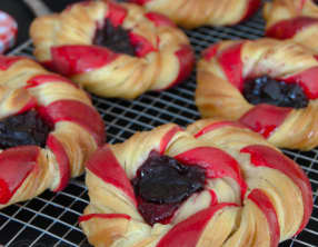 La brioche feuilletée bicolore fourrée