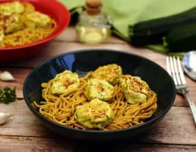 Boulettes de poulet et courgette