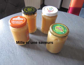 Compote de pommes maison stérélisée