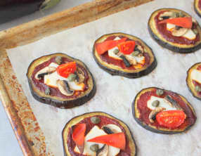 Aubergine façon pizza