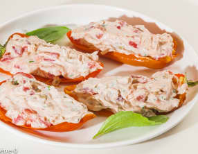 Poivrons farcis à la mousse de thon