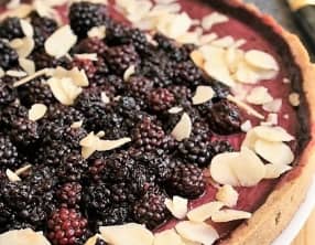 Tarte à la crème d'amande et mûres