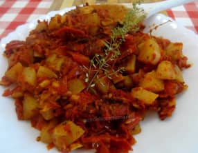 Navets confits aux tomates