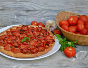 Tarte aux tomates et basilic