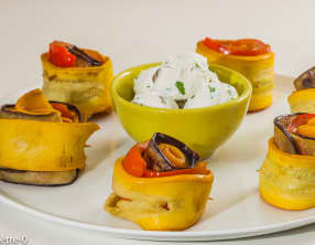 Roulés de légumes d'été