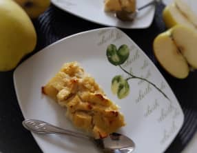 Gâteaux aux pommes et tofu soyeux