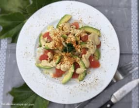 Salade d’endives pamplemousse et avocat un vrai délice