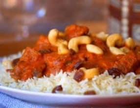 Curry de boeuf au lait de coco