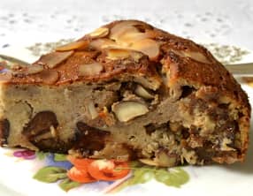 Pudding aux poires et fruits secs