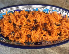 Carottes râpées à la marocaine