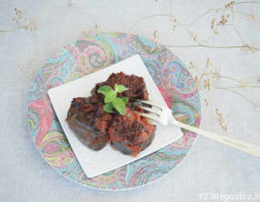 Aubergine au four confite comme une imam bayildi crétoise