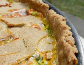 Tarte aux herbes du jardin
