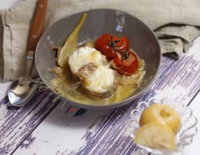 Darnes de lotte au fenouil et citron confit