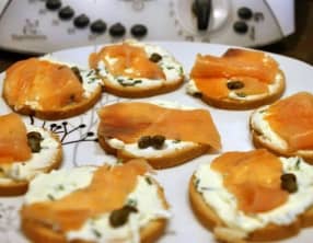 Toast saumon fromage frais