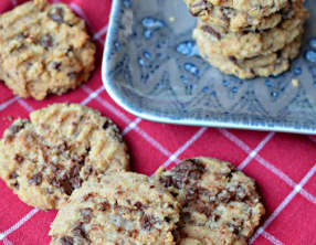 Les cookies coco et chocolat