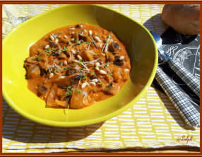 Aubergine fondante au lait de coco