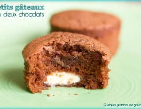 Petits gâteaux aux deux chocolats