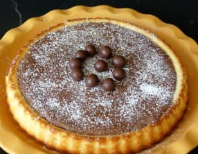 Tarte renversée mousse au chocolat
