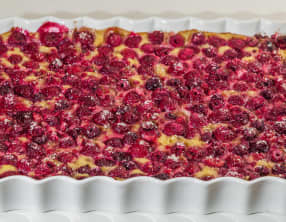 Flan framboises tonka