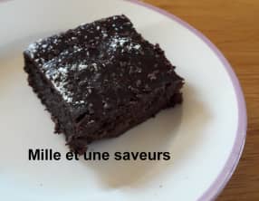 Gâteau mi fondant, mi mousse à la purée d'aubergine