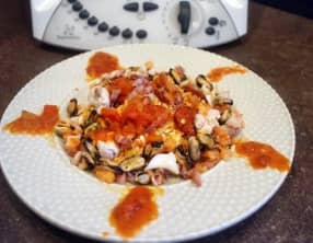 Paella aux fruits de mer