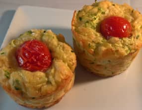 Muffins Salés à la courgette et Parmesan