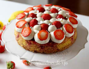 Moelleux fraise, vanille et citron