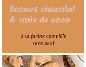 Scones chocolat noix de coco