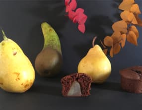 Muffins poire-chocolat