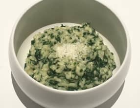 Risotto crémeux aux épinards