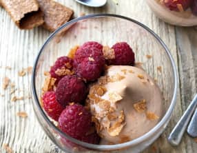 Verrines choco framboises